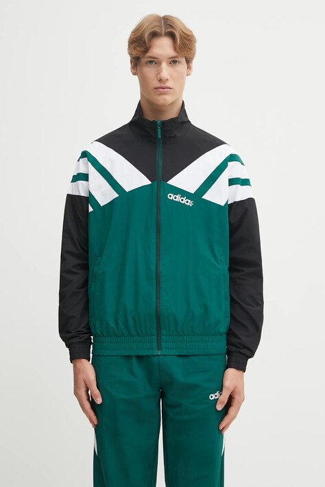 adidas Originals kurtka Track Top kolor zielony przejściowa JX3053