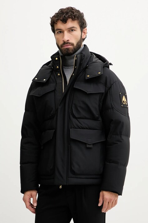 MOOSE KNUCKLES geacă de puf DUFROST culoarea negru, de iarnă, M35MJ204GS