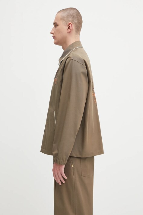 Drôle de Monsieur kurtka La Veste Grand HUtel kolor zielony przejściowa H.JT235.CO214