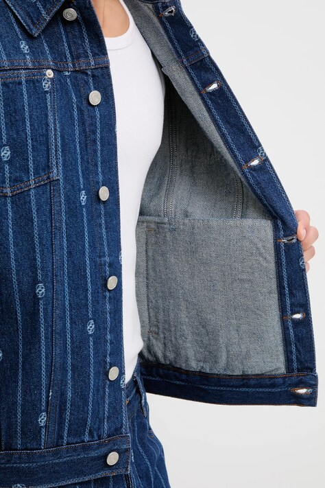 Drôle de Monsieur джинсова куртка чоловіча La veste Denim Monogramme — фото 6