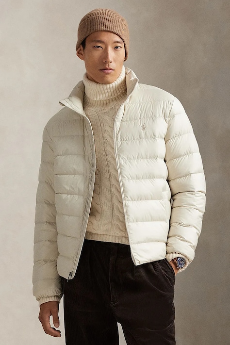 Polo Ralph Lauren geacă culoarea bej, de tranziție, 710967774