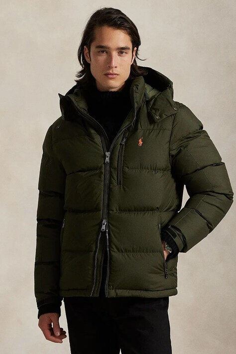 Пухено яке Polo Ralph Lauren в кафяво зимен модел 710968278