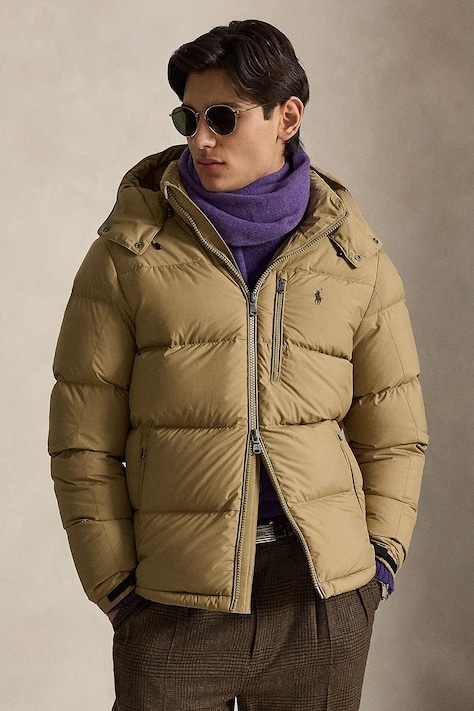 Polo Ralph Lauren Kurtka puchowa męska beżowa 710968278