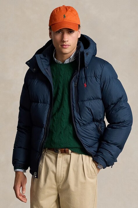 Polo Ralph Lauren kurtka puchowa kolor granatowy zimowa 710968278
