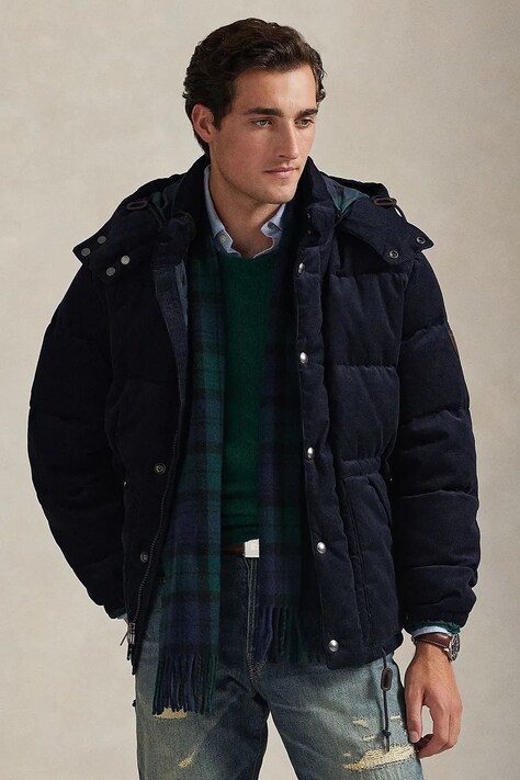 Puhovka Polo Ralph Lauren mornarsko modra barva, 710977078
