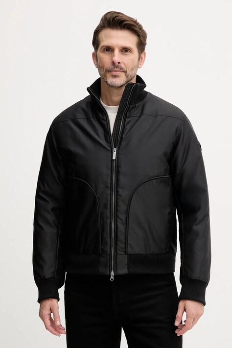 Péřová bunda Colmar černá barva, přechodná, 9500.5ZM