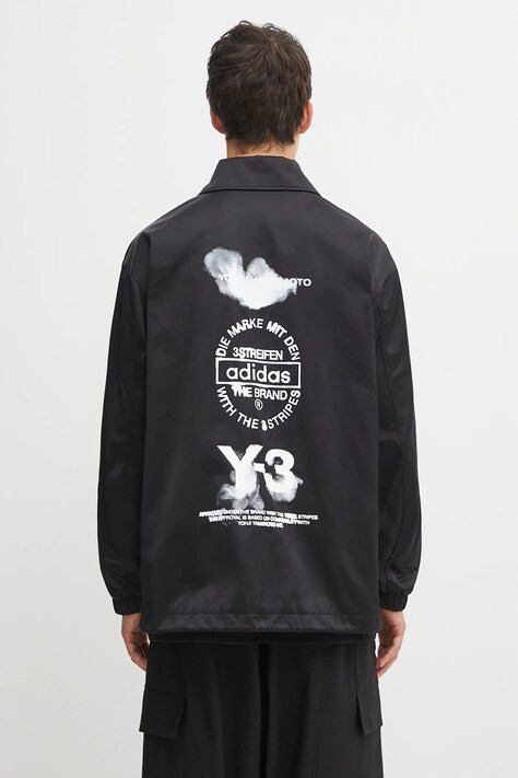 Y-3 kurtka Graphic Coach kolor czarny przejściowa JW4626