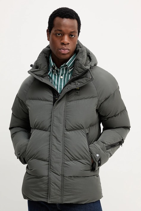 Bunda Blauer CROWN zelená farba, zimná, BLUC02151