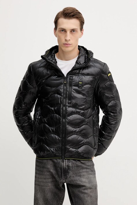 Blauer kurtka puchowa WAVE kolor czarny zimowa BLUC03074