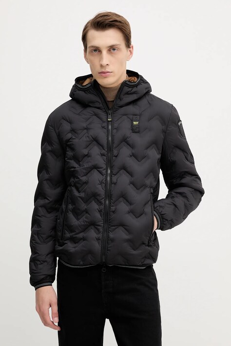 Blauer kurtka puchowa PIERY kolor czarny zimowa BLUC03233