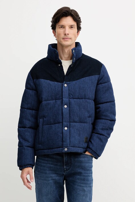 Pepe Jeans kurtka jeansowa kolor niebieski zimowa PM4027165