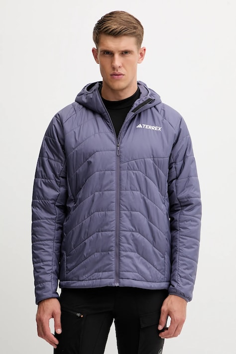 Turistická bunda adidas TERREX Multi Insulated fialová farba, prechodná, JL9782