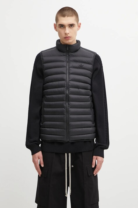 adidas Originals bezrękawnik Padded Vest kolor czarny przejściowy JW5845