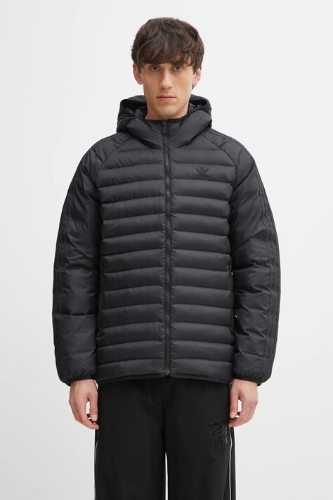 adidas Originals jacket Pad Hooded black color JX4117
