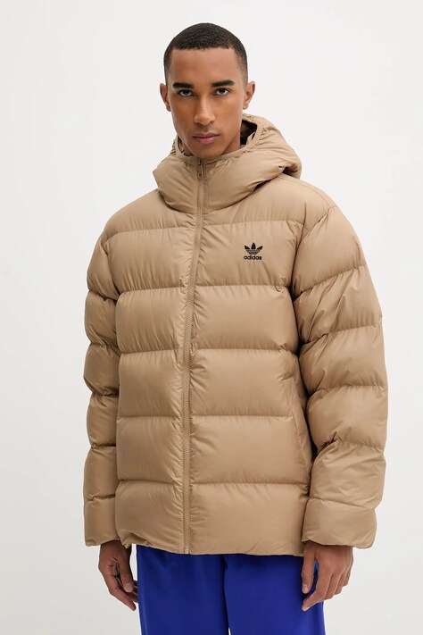 adidas Originals geacă Commercial Puff culoarea bej, de iarna, JX4121