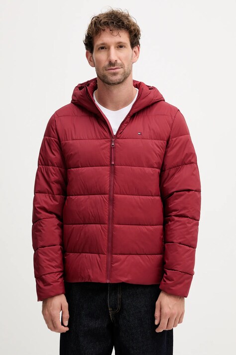 Tommy Hilfiger kurtka kolor bordowy przejściowa MW0MW41983
