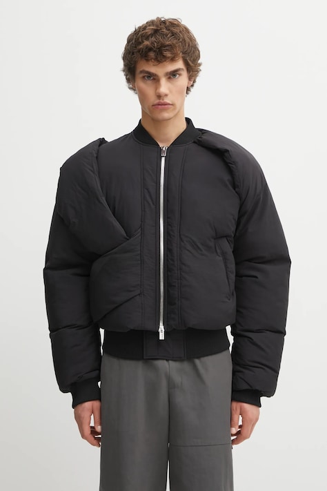 Heliot Emil giacca bomber colore nero  AW25_M_02_163_BLK01