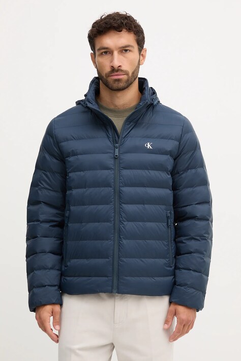 Calvin Klein Jeans kurtka kolor granatowy przejściowa LV04RC511G