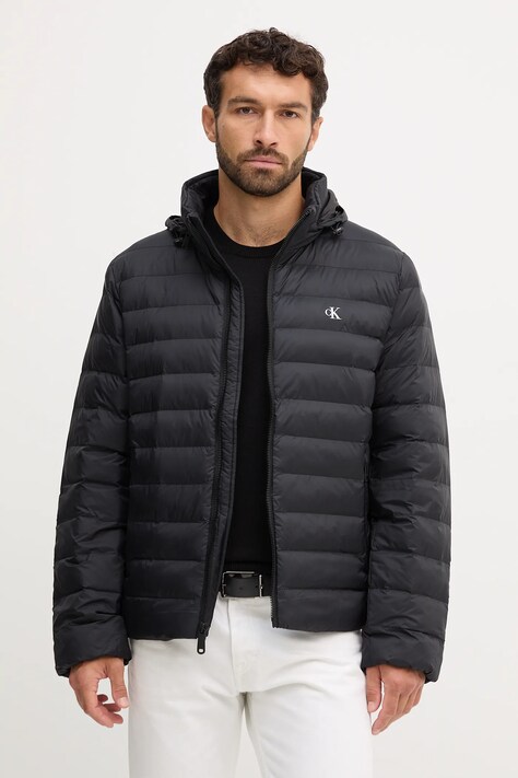 Calvin Klein Jeans kurtka kolor czarny przejściowa LV04RC511G