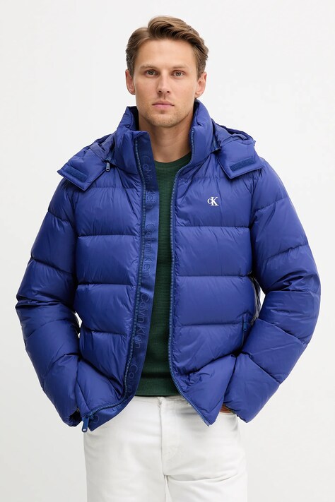 Calvin Klein Jeans piumino colore blu  LV04RC518G