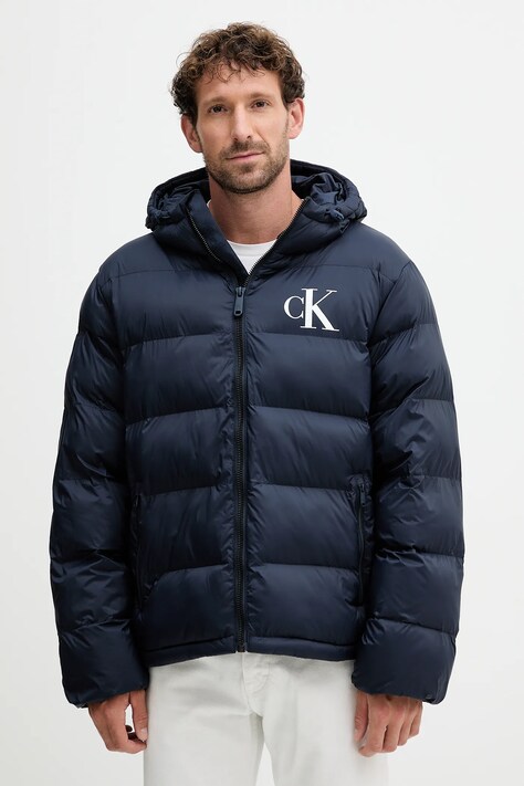 Куртка Calvin Klein Jeans колір синій зимова LV04RD528G