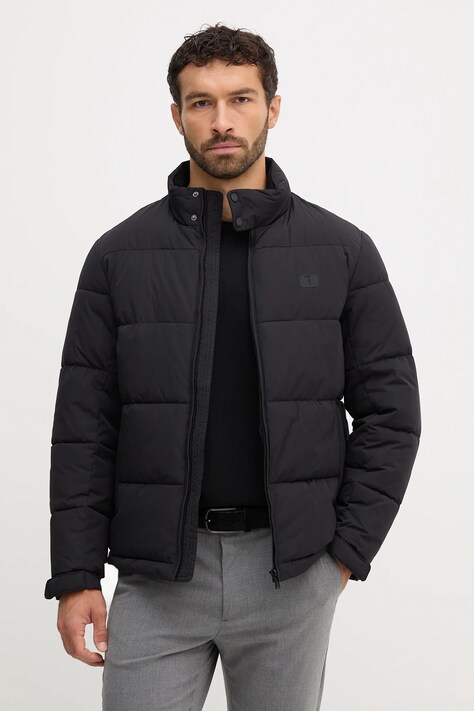 Trussardi geacă culoarea negru, de tranzitie, F007M000012N