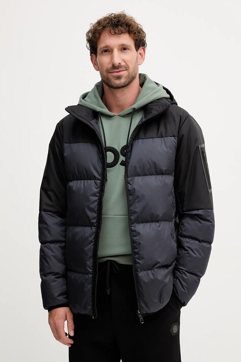 BOSS Green kurtka puchowa kolor czarny zimowa 50548693