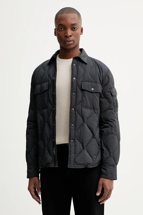 Rag & Bone kurtka puchowa kolor czarny przejściowa RV2125F0MNY