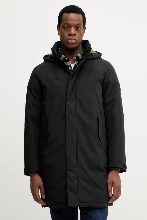 Jakna Tommy Hilfiger boja: crna, za zimu, MW0MW41362