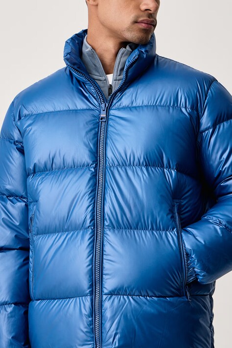 Tommy Hilfiger Krótka kurtka męska niebieska MW0MW40617