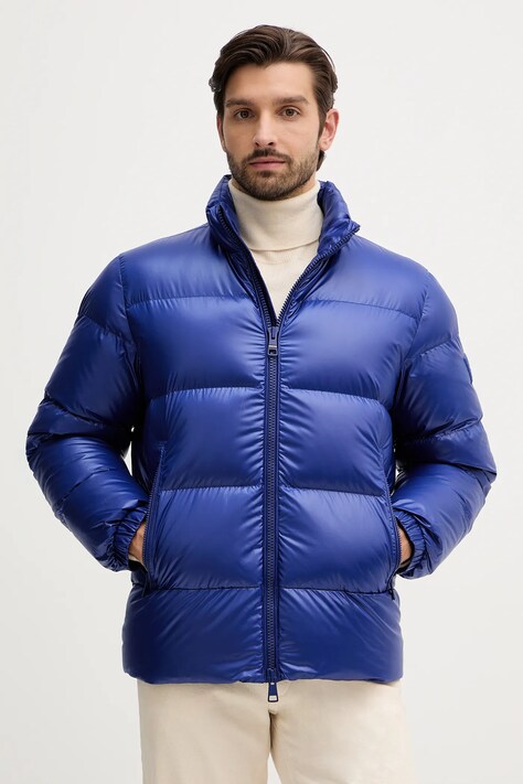 Tommy Hilfiger kurtka puchowa kolor niebieski zimowa MW0MW40617
