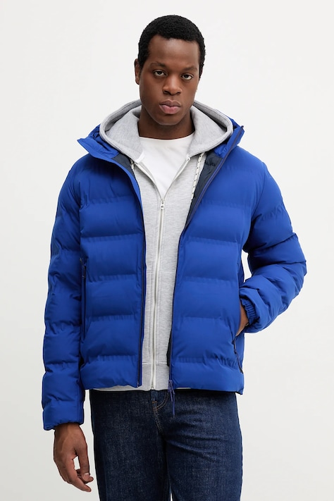 Μπουφάν Tommy Hilfiger χρώμα: μπλε, MW0MW40637