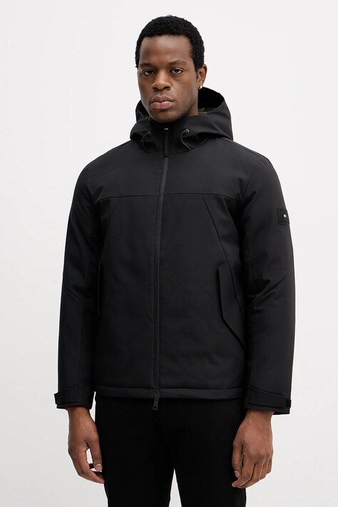Μπουφάν Tommy Hilfiger χρώμα: μαύρο, MW0MW41363