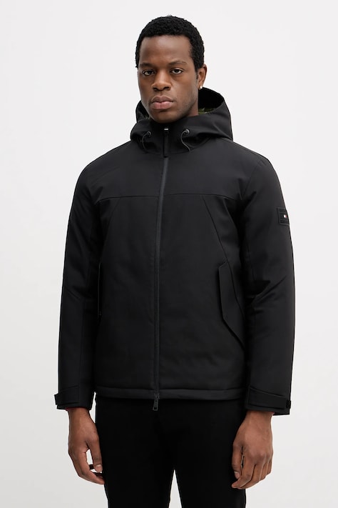 Μπουφάν Tommy Hilfiger χρώμα: μαύρο, MW0MW41363