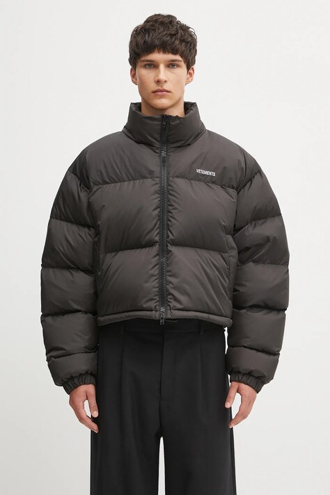 VETEMENTS kurtka puchowa Iconic Boxy Puffer kolor czarny zimowa UH76PU200BW