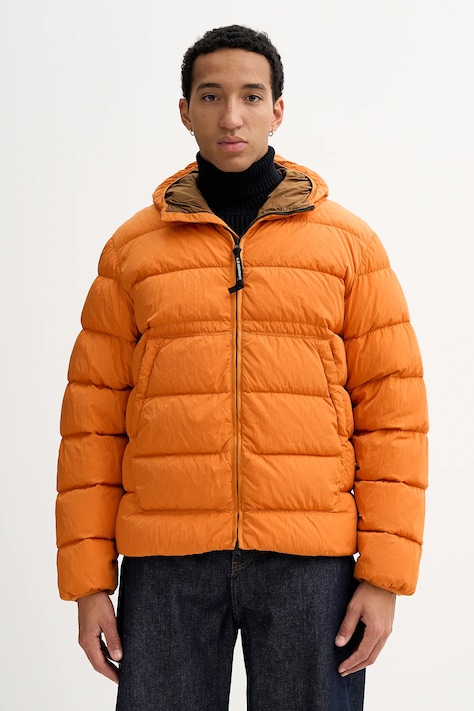 Μπουφάν με επένδυση από πούπουλα C.P. Company χρώμα: πορτοκαλί, 19CMOW011A005904G