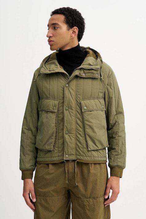 C.P. Company geacă culoarea verde, de tranzitie, 19CMOW081A110437G