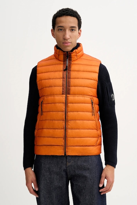 Пуховая безрукавка C.P. Company цвет оранжевый демисезонная 19CMVE703A110416A