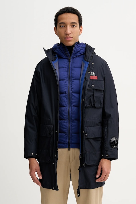 Jakna C.P. Company boja: tamno plava, za zimu, 19CMOW215A110411G