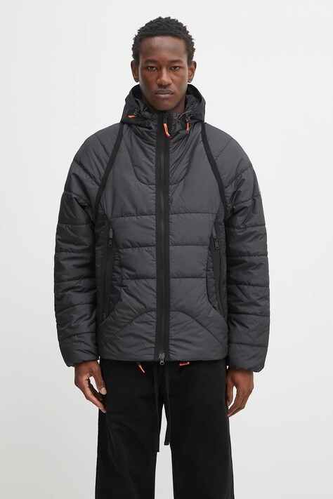 Jakna Napapijri A-Biez modular puf črna barva, NP0A88YQ9411