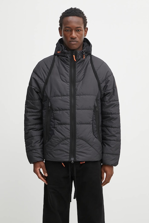 Jakna Napapijri A-Biez modular puf črna barva, NP0A88YQ9411