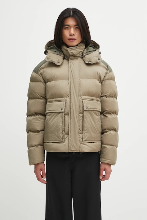 Jakna Napapijri A-Gail puf zelena barva, NP0A88Z9N1T1