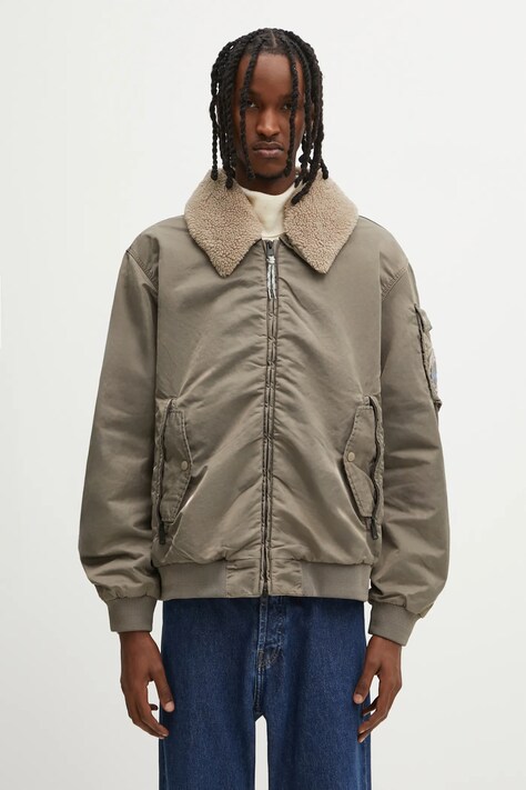 Μπουφάν Napapijri A-Nemes χρώμα: γκρι, NP0A891XN1T1