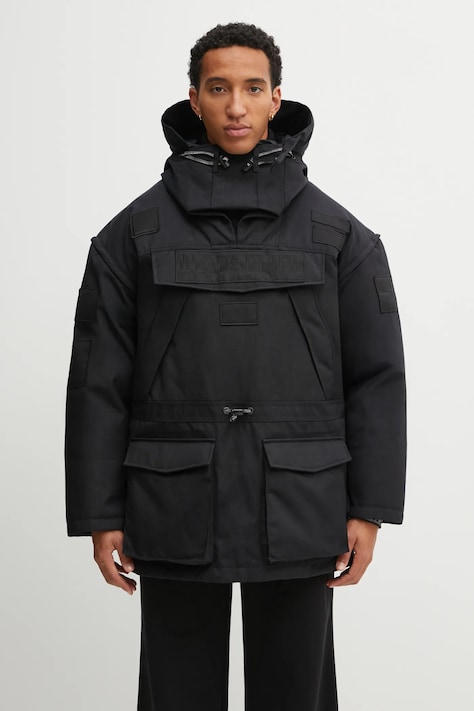 Jakna Napapijri x Martine Rose črna barva, NP0A4I579411