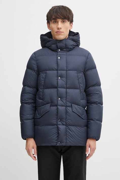 Пухова куртка Woolrich Cloud Davis колір синій зимова CFWOOU2087MRUT2635