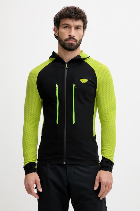 Dynafit bluza outdoorowa Mezzalama Race męska kolor zielony z kapturem 08.0000071980
