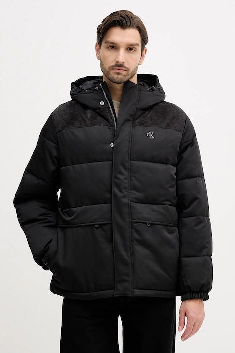 Μπουφάν Calvin Klein Jeans χρώμα: μαύρο, LV04RD532G