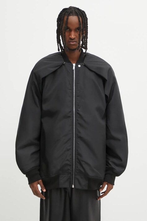 Rick Owens DRKSHDW kurtka bomber Convertible Jumbo Peter Flight kolor czarny przejściowa DU02E7789.NCV