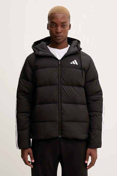 adidas kurtka Essentials Climawarm kolor czarny zimowa oversize JM4165
