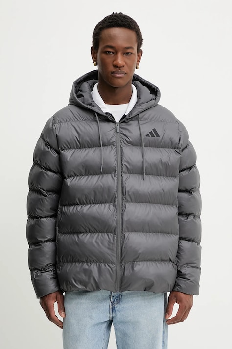adidas kurtka Essentials Climawarm kolor szary zimowa JM8399